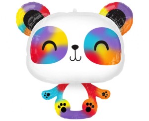 Balon foliowy SuperShape Panda 60 x 60 cm, zapakowany