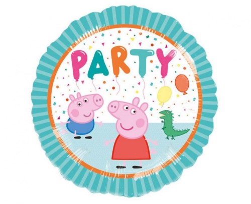 Balon foliowy 18" CIR - Peppa Pig party